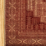 Kilimdar - Hand Knotted Wool Rug In Beige/ Brick Red