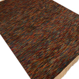Rangoli - Hand Knotted Wool Rug In Turquoise Blue/Red