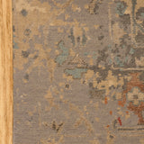 Kshetra-Vichar - Hand Knotted Wool Rug in Grey/Beige