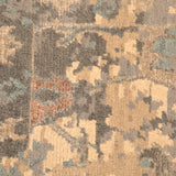 Kshetra-Vichar - Hand Knotted Wool Rug in Grey/Beige