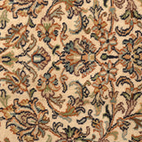 Baharestan - Hand Knotted Wool Rug In Cream/ Mushroom
