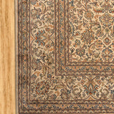 Baharestan - Hand Knotted Wool Rug In Cream/ Mushroom