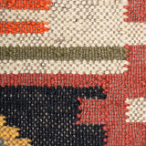 Urmi - Hand Woven Jute Rug In Black/Orange