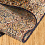 Zariya - Hand Tufted Wool Rug in  Navy Blue/Mushroom