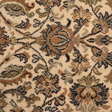 Gulshaan - Hand Knotted Silk Rug In Cream/ Mushroom