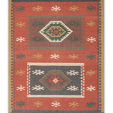 Kilim-e-Khak - Hand Woven Jute Rug In Rust/Brown