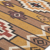 Asfar - Hand Woven Jute Rug In Brown/Mustard