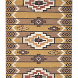 Asfar - Hand Woven Jute Rug In Brown/Mustard