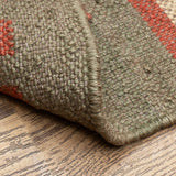 Sage - Hand Woven Jute Rug In Beige/Olive Green