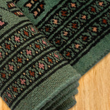 Nishaan - Hand Knotted Wool Rug In Aqua Blue/Black