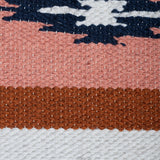 Yalda - Hand Woven Jute Rug In Peach/Blue