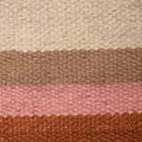 Balkan - Hand Woven Cotton Rug In Beige /Rust