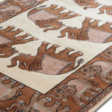 Madhura -Hand Knotted Wool Rug In Brown/Cream