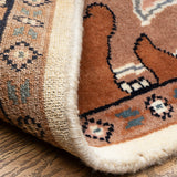 Madhura -Hand Knotted Wool Rug In Brown/Cream