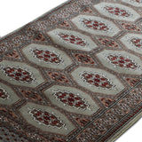 Masir-e Kamal - Knotted Wool Rug In Olive Green/Maroon