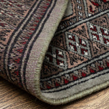 Masir-e Kamal - Knotted Wool Rug In Olive Green/Maroon