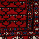 Nayyara - Hand Knotted Wool Rug in Ribbon Red/Black