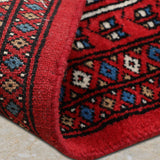 Nayyara - Hand Knotted Wool Rug in Ribbon Red/Black