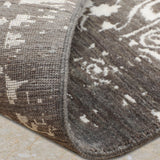 Avarin - Hand Knotted Wool Rug in Grey/White