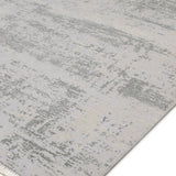 Zaruna - Hand Knotted Wool Rug in Light Grey/ Slate Grey