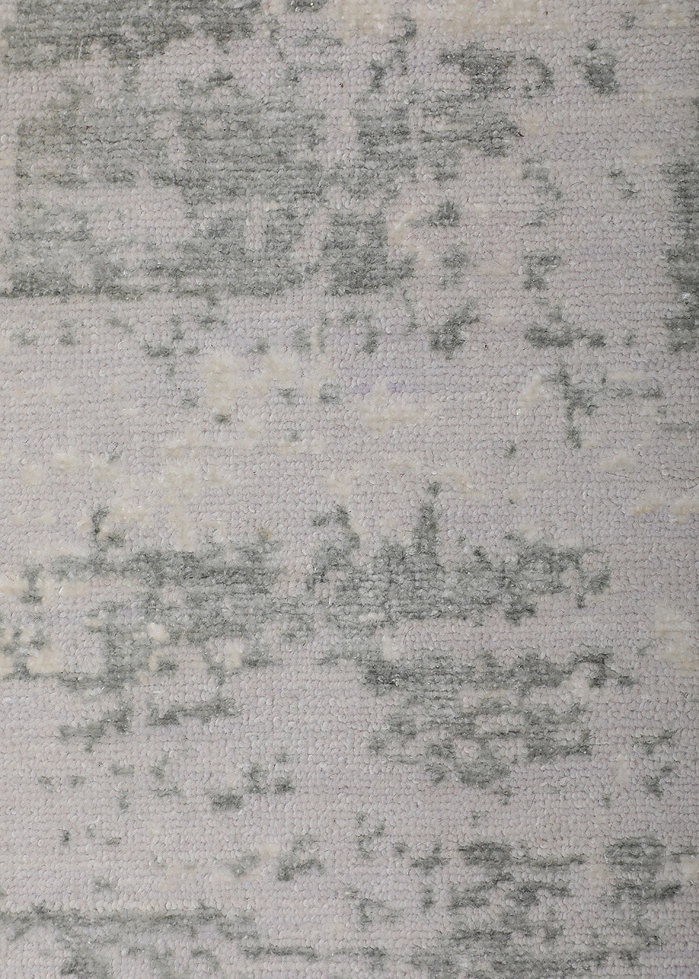 Zaruna - Hand Knotted Wool Rug in Light Grey/ Slate Grey