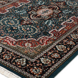 Naviraa - Hand Knotted Wool Rug in Cobalt Blue/ Navy Blue