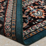 Naviraa - Hand Knotted Wool Rug in Cobalt Blue/ Navy Blue