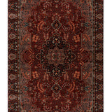 Tayoorah - Hand Knotted Wool Rug In Mustard/Navy Blue
