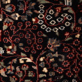 Shazaan - Hand Knotted Wool Rug In Navy Blue/ Maroon