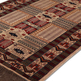 Yasmeen - Hand Knotted Wool Rug in Beige/Maroon