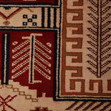 Yasmeen - Hand Knotted Wool Rug in Beige/Maroon