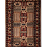 Yasmeen - Hand Knotted Wool Rug in Beige/Maroon