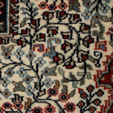 Rivaan - Hand Knotted Wool Rug in Cream/Navy Blue