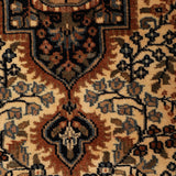 Kashvani - Hand Knotted Wool Rug In Mustard/Cream