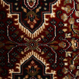 Rishara - Hand Knotted Wool Rug in Red/Cream