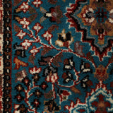 Kashavara - Hand Knotted Wool Rug in Turquoise Blue/Beige