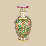 Mughal Meena - Vase in Marble