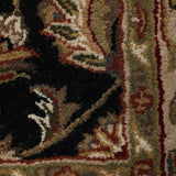 Firouz - Hand Tufted Wool Rug In Navy Blue/Mushroom