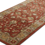 Roshanara - Hand Tufted Wool Rug in Rust/Sage Green