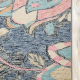 Elnaz - Hand tufted Wool Rug In Blue/Cream