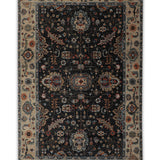 Azura - Hand Knotted Wool Rug in Navy Blue/Grey