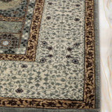 Parisa - Hand Knotted Wool Rug in Grey/Cream