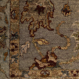 Yasmin - Handknotted Wool Rug in Grey