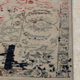 Sora - Hand Knotted Wool Rug In Cream/Blue