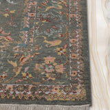 Liora - Hand Knotted Wool Rug In Sage Green/Cream