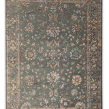 Liora - Hand Knotted Wool Rug In Sage Green/Cream