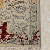 Kaida - Handknotted Wool Rug in Beige/Red