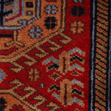 Mahsa - Hand Knotted Wool Rug In  Maroon/Brown