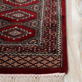 Ziba - Handknotted Wool Rug in Maroon/Brown