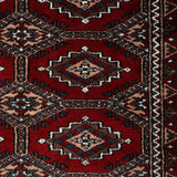 Ziba - Handknotted Wool Rug in Maroon/Brown